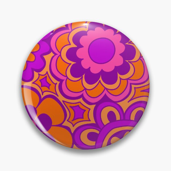 Item preview, 239 Seventies Flowers pink designed and sold by Cressidacarr.