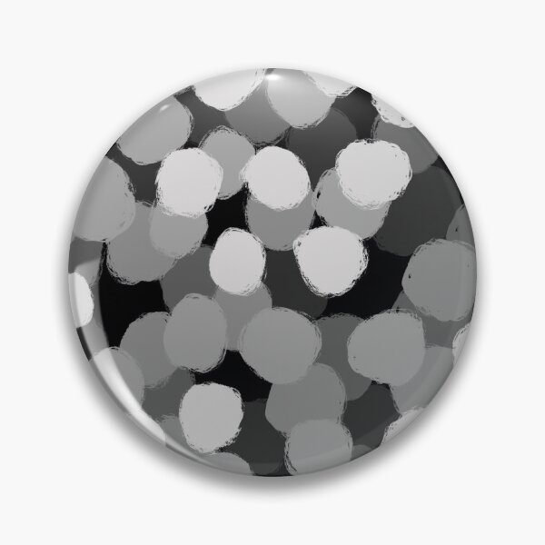 Item preview, Grey and Black, Paint Brush Effect Round  designed and sold by OneThreeSix.