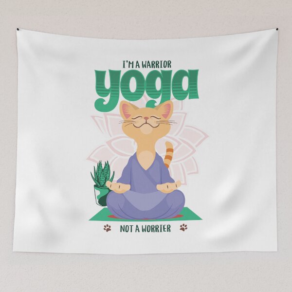 Item preview, Yoga I'm A Warrior Not A Worrier designed and sold by funkycoolshirts.