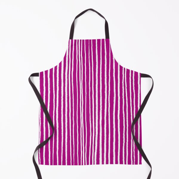 Item preview, Magenta and White, Vertical, Free Hand Stripes  designed and sold by OneThreeSix.