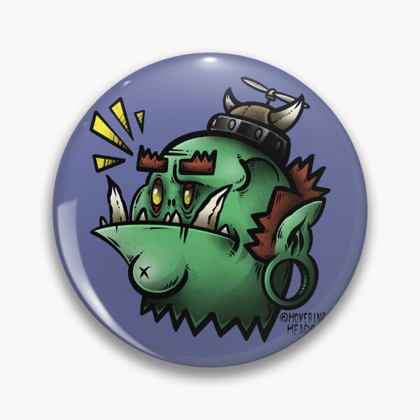 Item preview, Hovering Orc Head designed and sold by HoveringHeads.