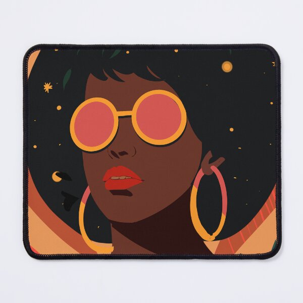 Item preview, Afro woman Boho style art work designed and sold by Arctic frame studio.