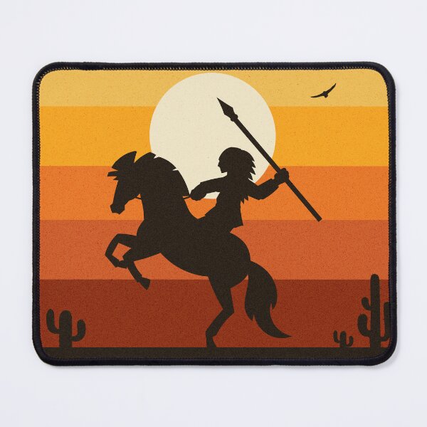 Item preview, Native Warrior - Retro Vintage Sunset Sky designed and sold by vystudio.