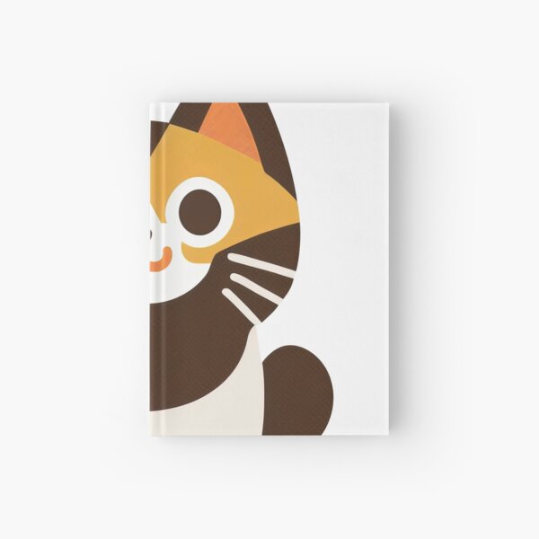 Cute Beard Cat Hardcover Journal
