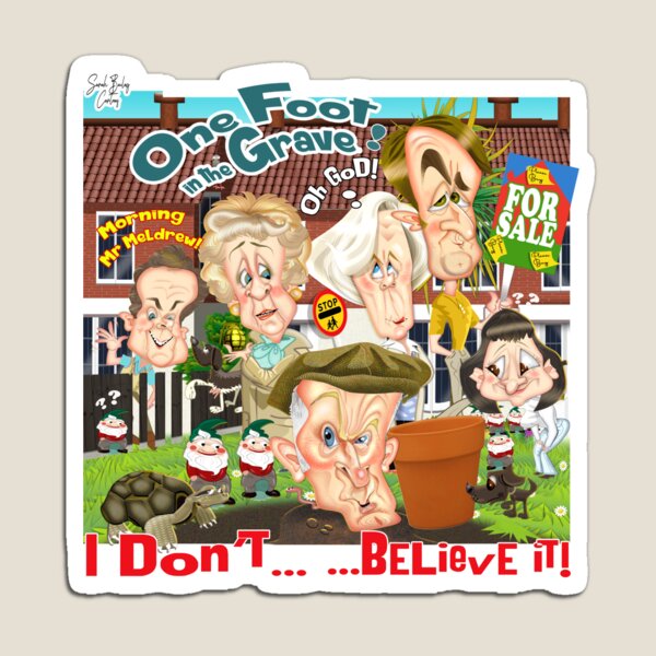Item preview, One foot in the Grave designed and sold by SARAH BAILEY CARTOONS.