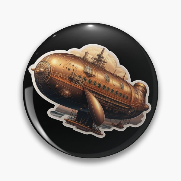 Item preview, Steampunk Zeppelin in the Sky designed and sold by MindAsylum.