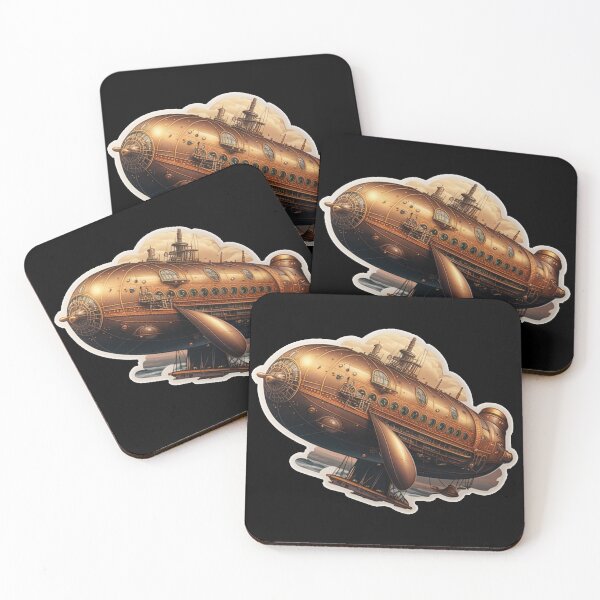 Item preview, Steampunk Zeppelin in the Sky designed and sold by MindAsylum.