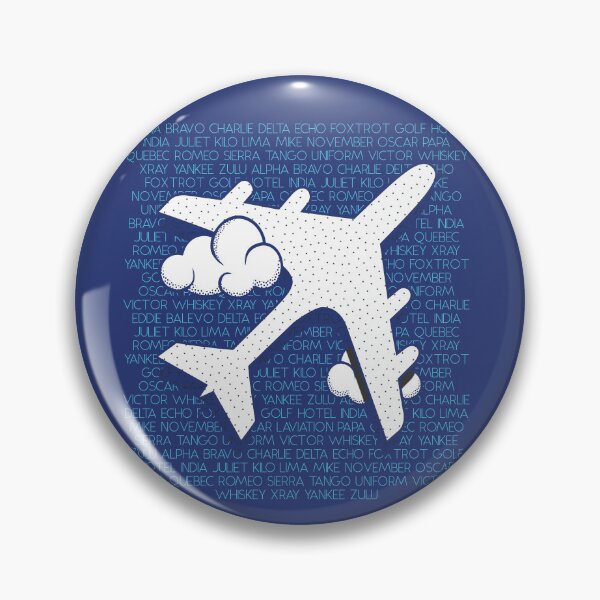 Item preview, Aviation ICAO Phonetic Alphabet - Airplane Lovers Blue designed and sold by Ikaroots.