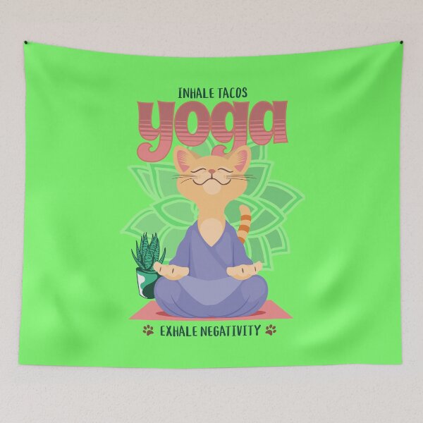 Item preview, Yoga Inhale Tacos Exhale Negativity designed and sold by funkycoolshirts.