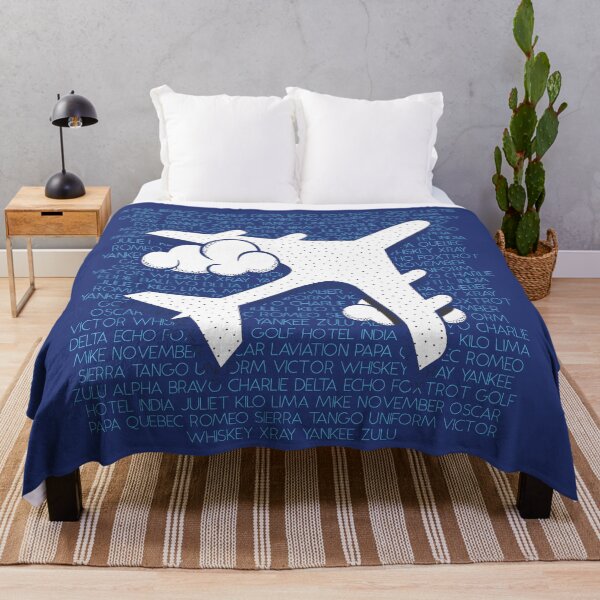 Item preview, Aviation ICAO Phonetic Alphabet - Airplane Lovers Blue designed and sold by Ikaroots.