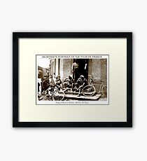 TOUR DE FRANKREICH; Weinlese, die einen Bruchdruck macht Gerahmtes Wandbild