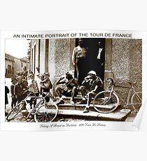 TOUR DE FRANCE; Vintage Taking A Break Print Poster