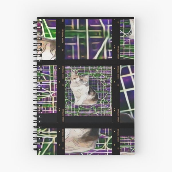 Item preview, Surreal cat portrait cyberpunk wireframe tech  designed and sold by Cyberomiz.