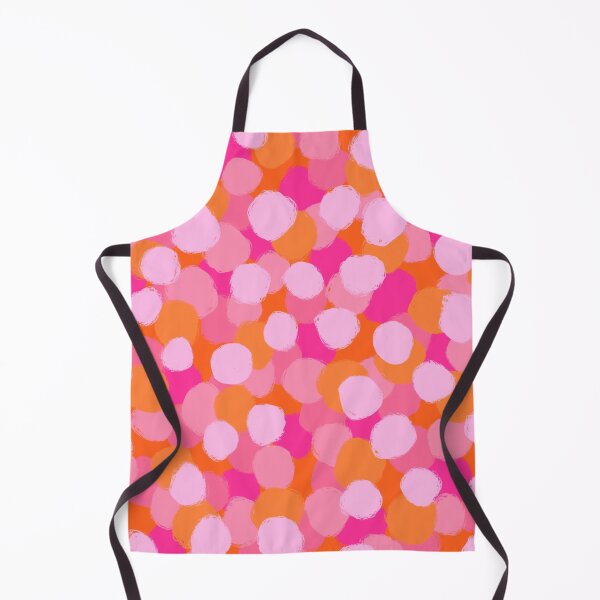 Item preview, Abstract, Bright Pink and Orange, Paint Brush Effect Round designed and sold by OneThreeSix.