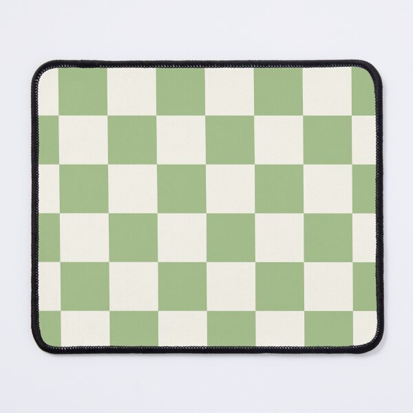 Item preview, Checkerboard Check Geometric Checked Pattern in Light Sage Green and  designed and sold by kierkegaard.