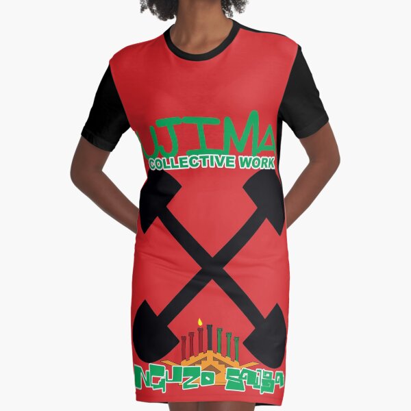 Hip Hop Ujima Graphic T-Shirt Dress