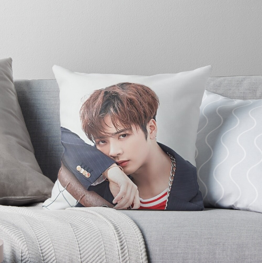 Jackson Wang - Cruel Breathing Fire Throw Pillow by 3BunsStudio