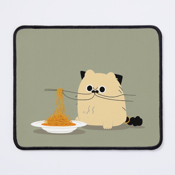 Item preview, Cat Eating Spaghetti designed and sold by IlPomodoro.