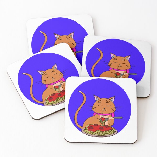 Item preview, Cat Eating Spaghetti designed and sold by IlPomodoro.