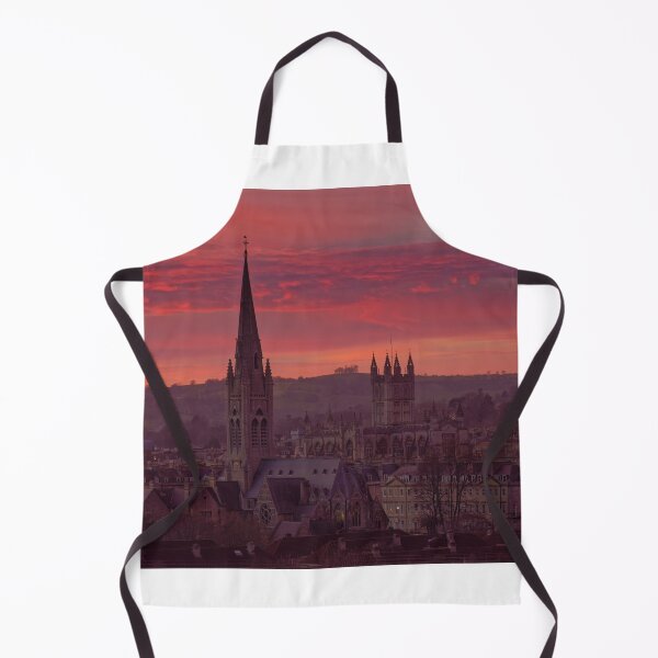 Item preview, Pink sunset across the City of Bath skyline square designed and sold by duncan1980uk.
