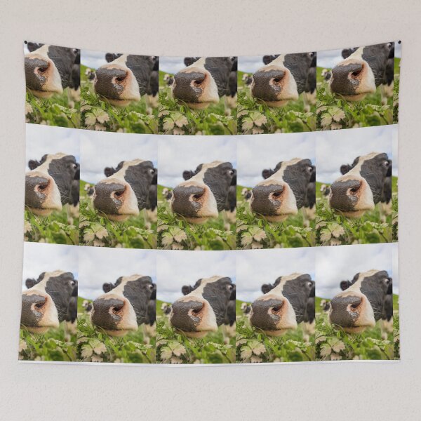 Item preview, Cute cow at Azores islands, funny animals, in nature. designed and sold by AylaHarbich.