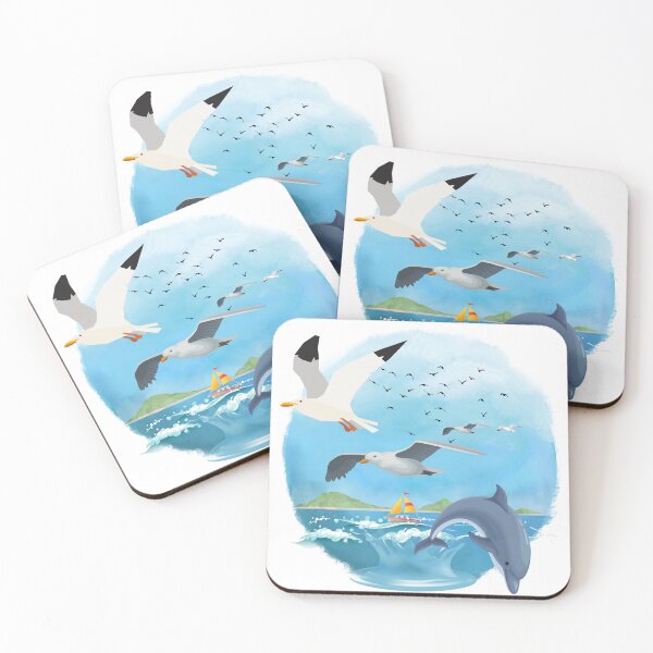 Item preview, Dolphin and Birds designed and sold by ArtHivePH.