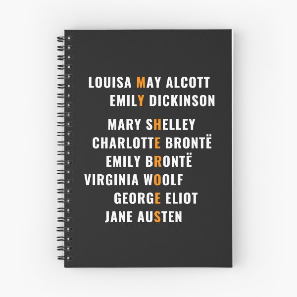 Item preview, Women writer heroes - Jane Austen, Brontë, Dickinson, Woolf, Shelley designed and sold by Paperbacks & Polos.