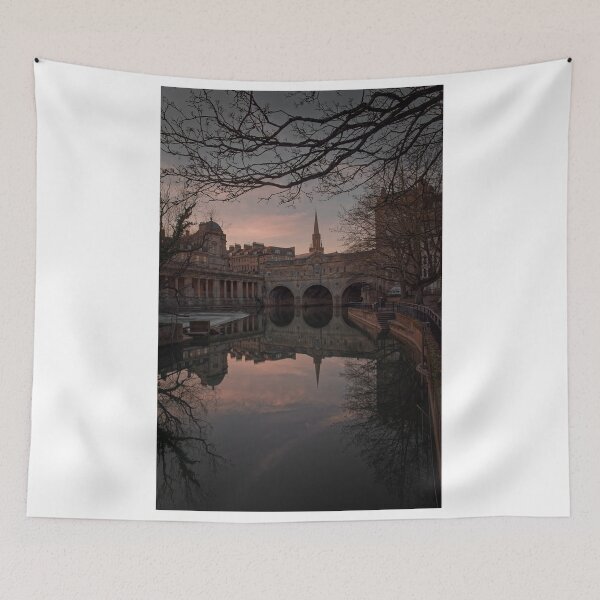 Item preview, Winter sunset over Pulteney Bridge Bath designed and sold by duncan1980uk.