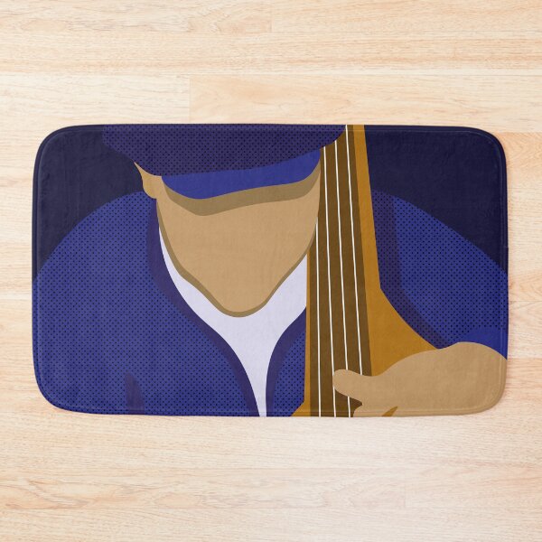 Item preview, Blue dynamic double bass player designed and sold by PassionAndJoy.