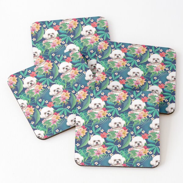 Item preview, Tropical Bichon Frise Dog 1 designed and sold by lulupetart.