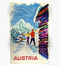 Österreich, Ski Poster Poster