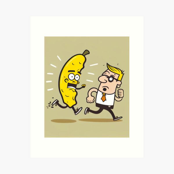 Scary Banana Art Prints for Sale