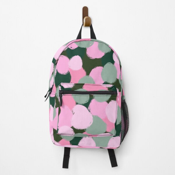 Item preview, Abstract, Pink and Green, Paint Brush Effect Round  designed and sold by OneThreeSix.