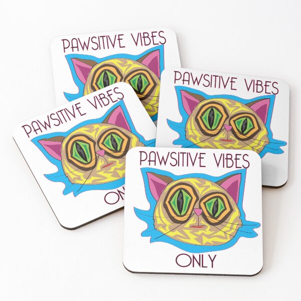 Item preview, Pawsitive Vibes Only, Pawsitive Cat, Cats, Design  designed and sold by ubustudio.
