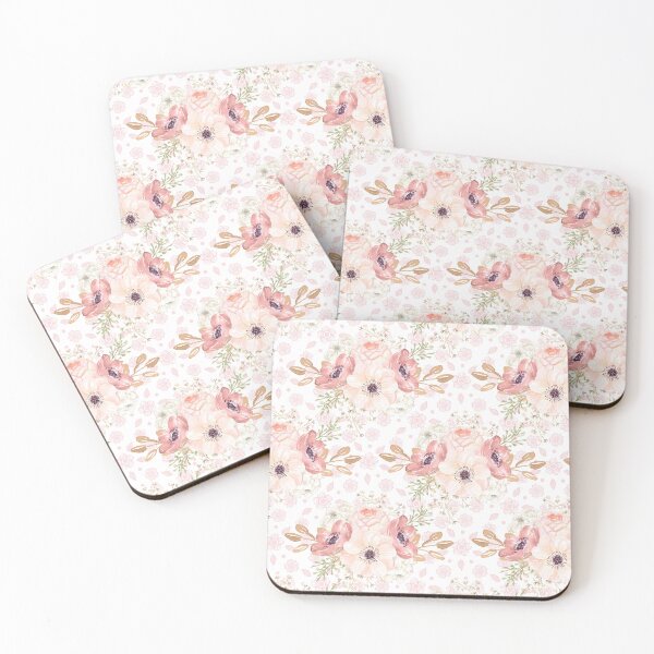 Item preview, Beautiful Pastel Blush Pink Roses Floral Pattern designed and sold by Jaydee001.