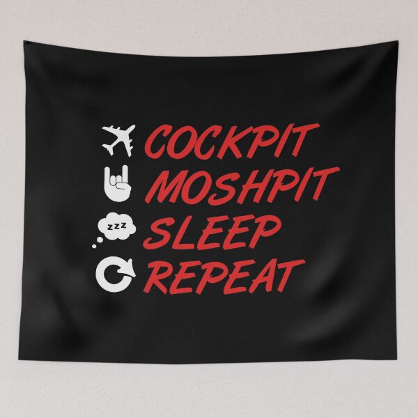 Item preview, Airplane Lover Metalhead Aviator designed and sold by Ikaroots.