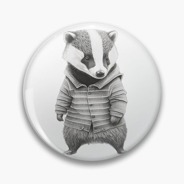 Item preview, Cute Badger usa camisa Young Badger Human Style designed and sold by MaxEXP.