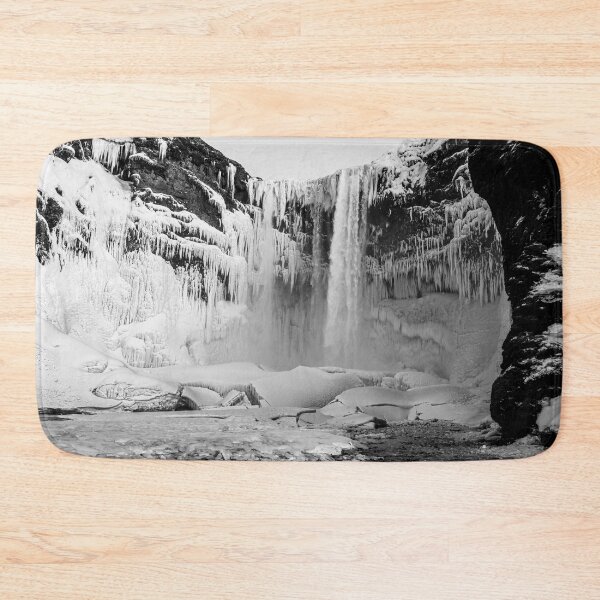 Item preview, Frozen Waterfall, Iceland B&W designed and sold by Kate-P-.