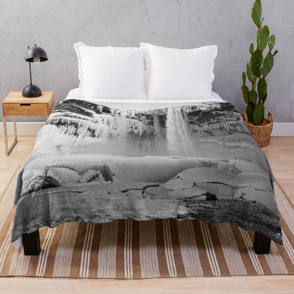 Item preview, Frozen Waterfall, Iceland B&W designed and sold by Kate-P-.