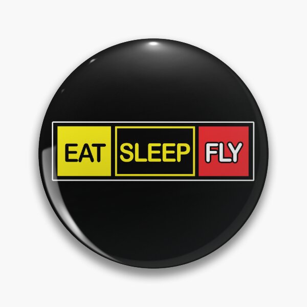 Item preview, Eat Sleep Fly - Funny Aviation Quote - Airplane Lover Slogan designed and sold by Ikaroots.