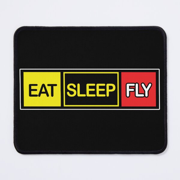 Item preview, Eat Sleep Fly - Funny Aviation Quote - Airplane Lover Slogan designed and sold by Ikaroots.
