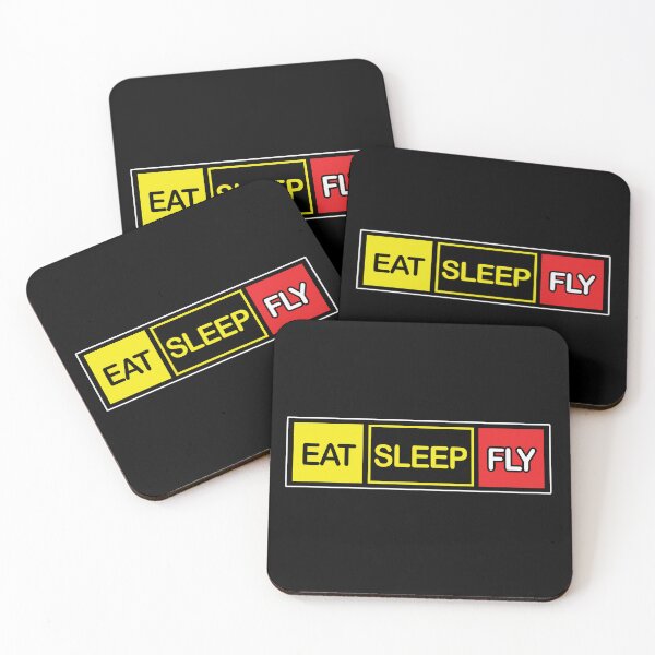 Item preview, Eat Sleep Fly - Funny Aviation Quote - Airplane Lover Slogan designed and sold by Ikaroots.