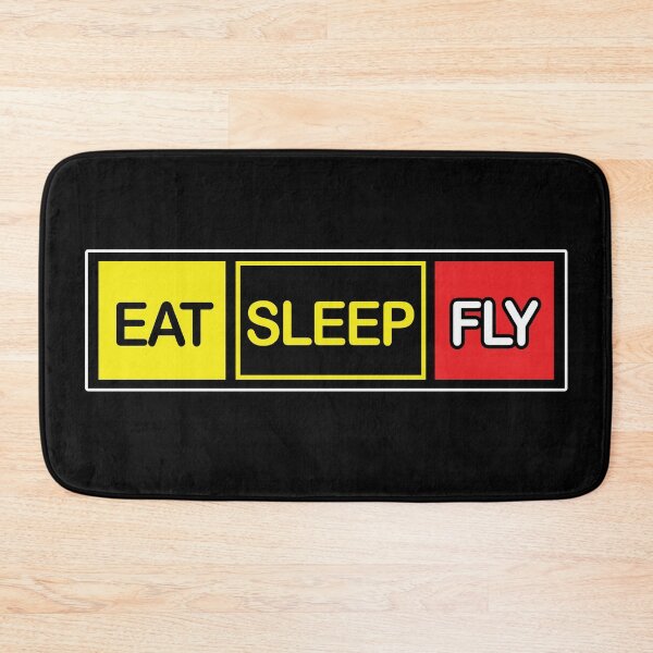 Item preview, Eat Sleep Fly - Funny Aviation Quote - Airplane Lover Slogan designed and sold by Ikaroots.
