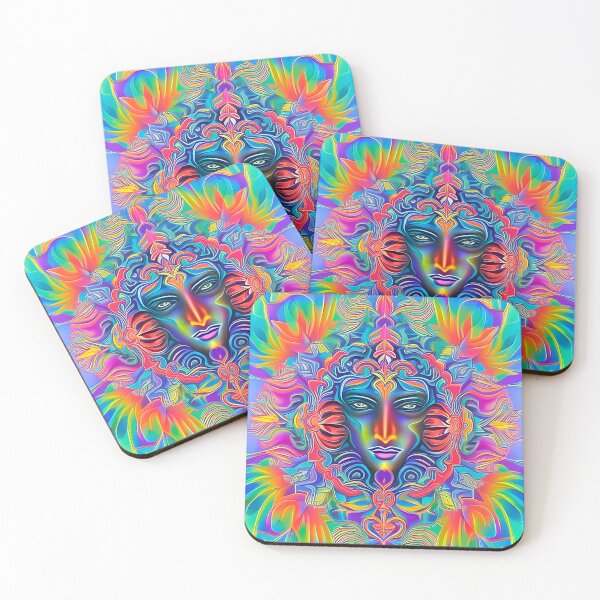 Item preview, New World Gods (19) - Mesoamerican Inspired Psychedelic Art designed and sold by TheThirdEye.