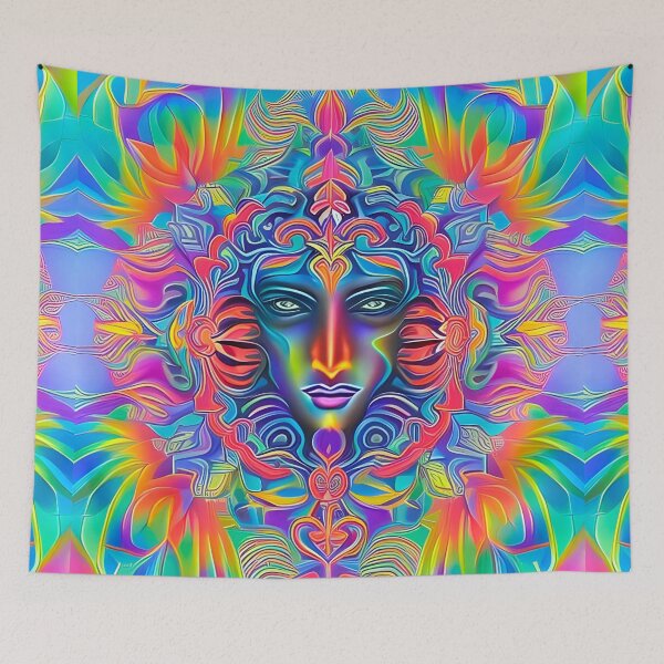 Item preview, New World Gods (19) - Mesoamerican Inspired Psychedelic Art designed and sold by TheThirdEye.