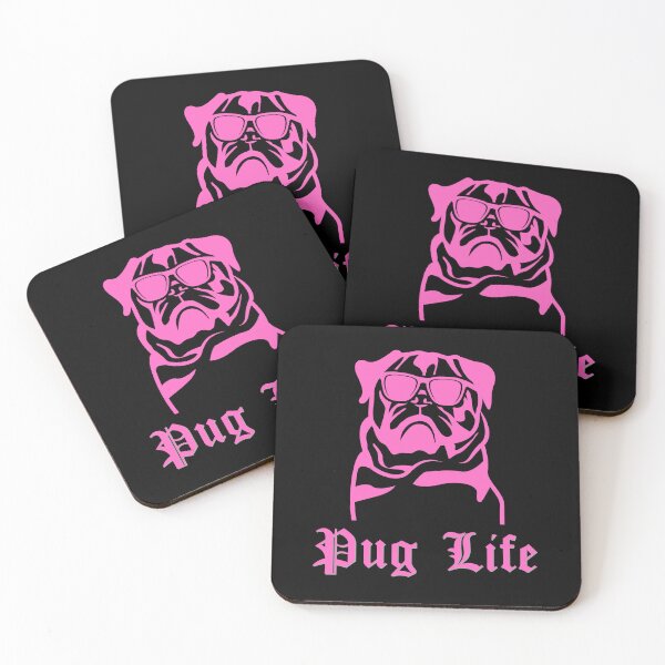 Item preview, Pug Life (Pink/Neon-Magenta) designed and sold by ZingAndPep.