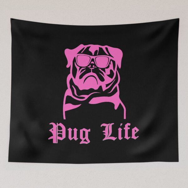 Item preview, Pug Life (Pink/Neon-Magenta) designed and sold by ZingAndPep.