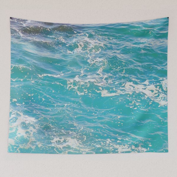 Item preview, Blue ocean waves designed and sold by Sasas Design.