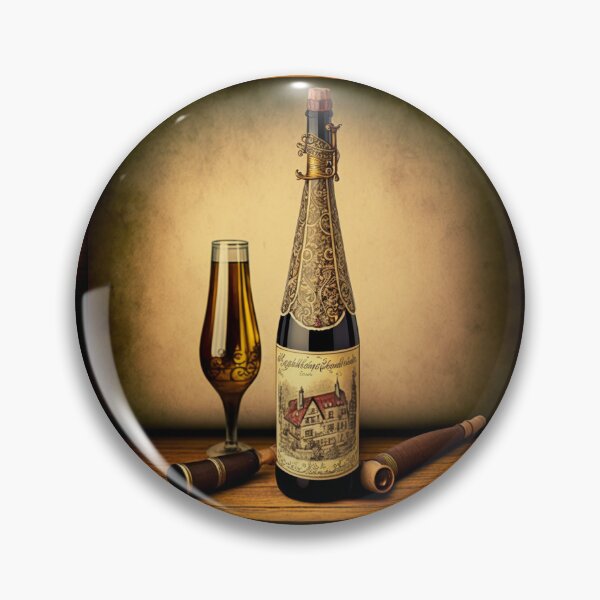 Item preview, Alsace Wine Bottle Art  designed and sold by Alper Billik.