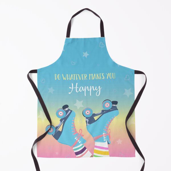 Item preview, Figure skating design "Do whatever makes you happy" roller skates designed and sold by ennablues.